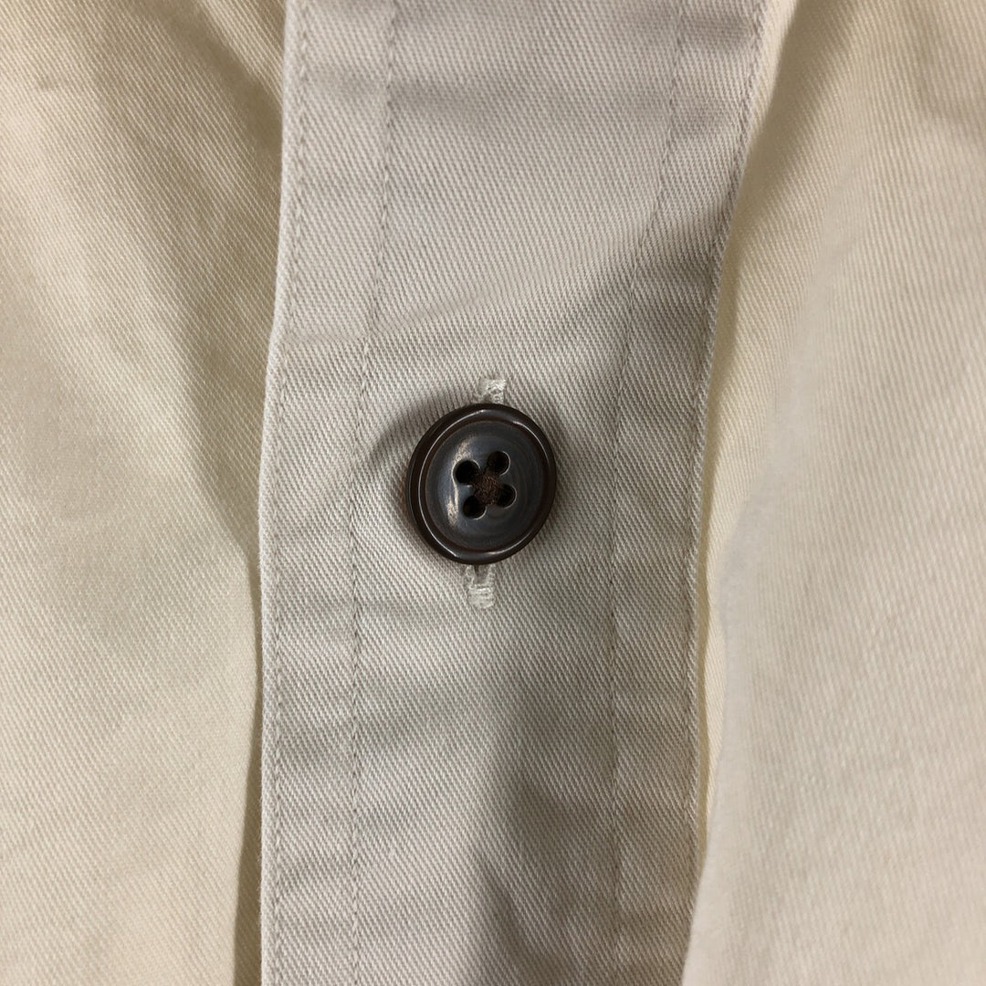 Ralph Lauren POLO by Ralph Lauren TOBIAS long sleeve cotton shirt, men's size L cotton ivory Vintage Second Hand