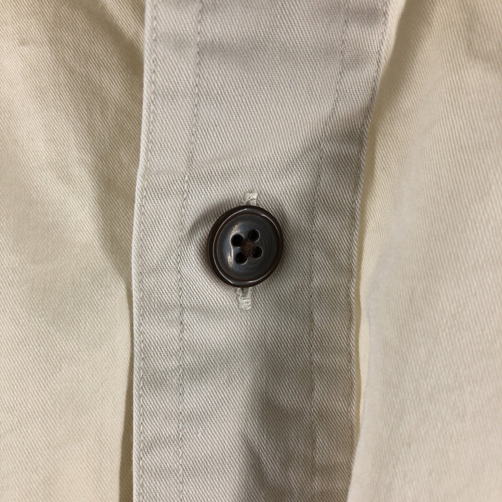 Ralph Lauren POLO by Ralph Lauren TOBIAS long sleeve cotton shirt, men's size L cotton ivory Vintage Second Hand