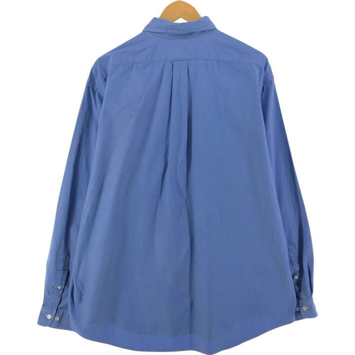 Ralph Lauren YARMOUTH long sleeve button down shirt, men's XL size cotton blue type Vintage Second Hand