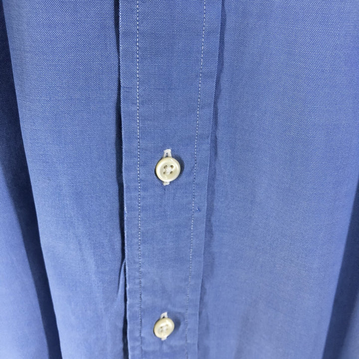 Ralph Lauren YARMOUTH long sleeve button down shirt, men's XL size cotton blue type Vintage Second Hand