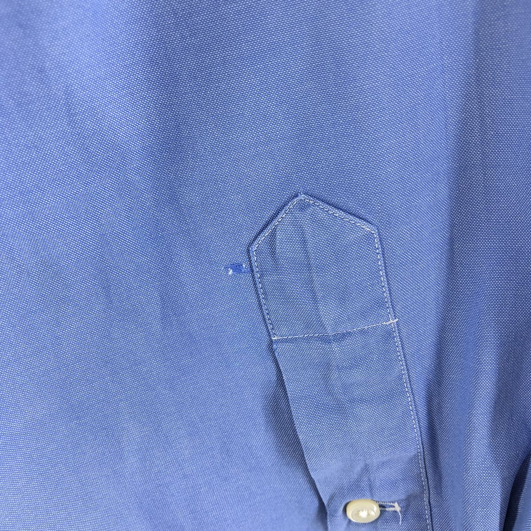 Ralph Lauren YARMOUTH long sleeve button down shirt, men's XL size cotton blue type Vintage Second Hand