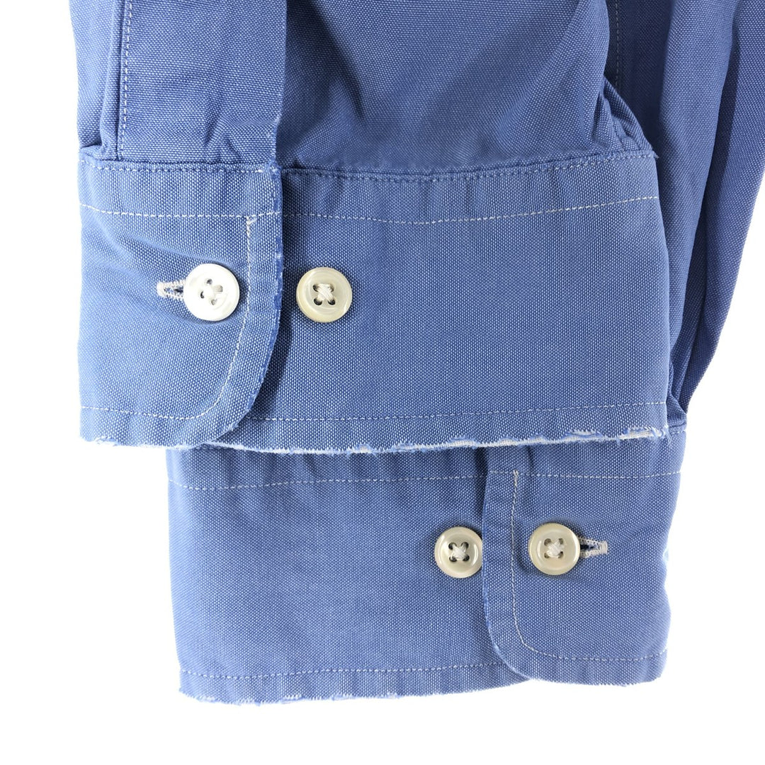 Ralph Lauren YARMOUTH long sleeve button down shirt, men's XL size cotton blue type Vintage Second Hand