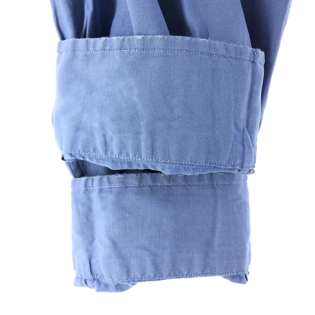 Ralph Lauren YARMOUTH long sleeve button down shirt, men's XL size cotton blue type Vintage Second Hand