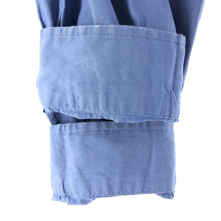 Ralph Lauren YARMOUTH long sleeve button down shirt, men's XL size cotton blue type Vintage Second Hand