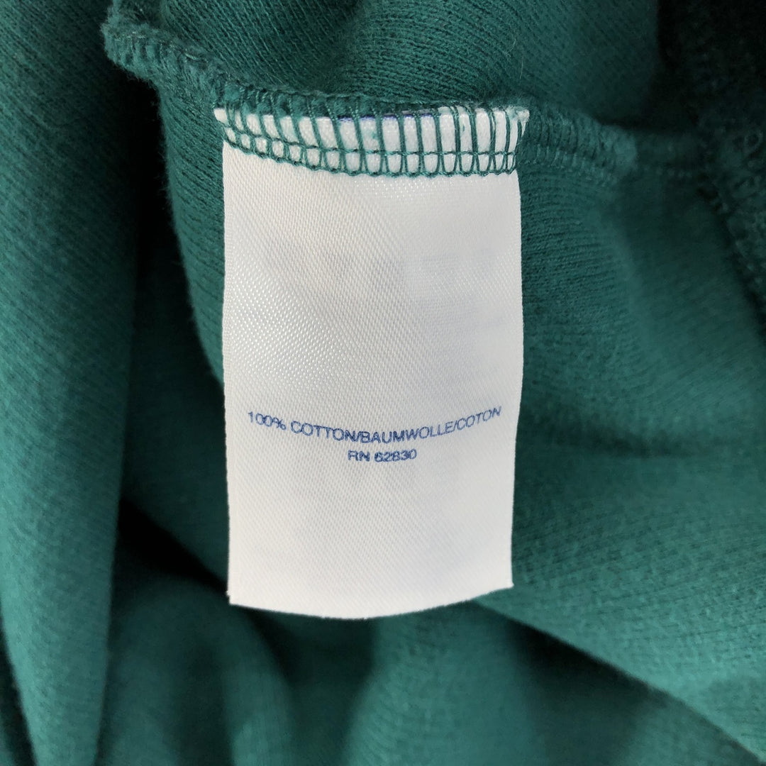 LANDS' END Half-Zip Sweatshirt, Men's XL cotton green type Vintage Second Hand