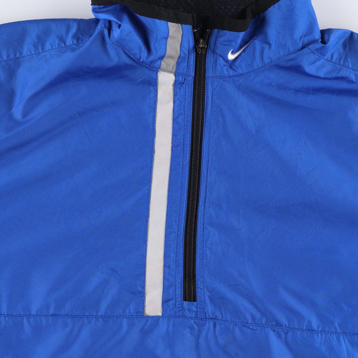 2000'S Nike Half-Zip Warm-Up Pullover, Men's XL polyester Navy blue Vintage Second Hand