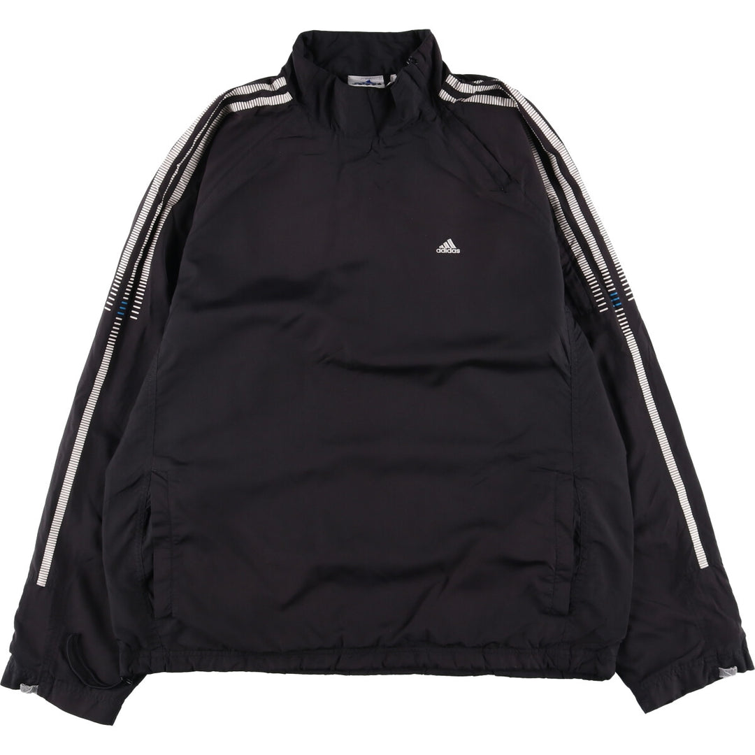 00'S Adidas Half Zip Warm Up Pullover Men's M unclear black type Vintage Second Hand