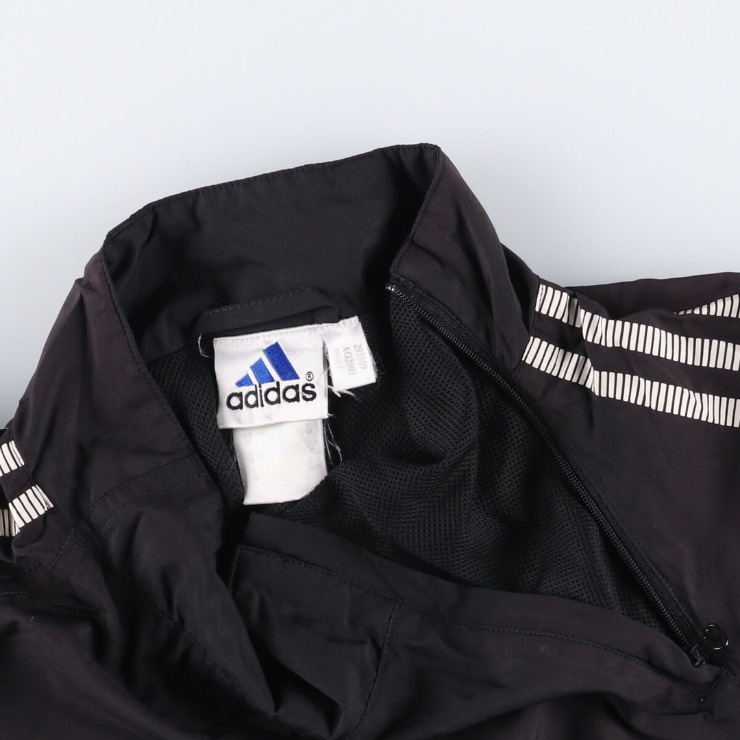 00'S Adidas Half Zip Warm Up Pullover Men's M unclear black type Vintage Second Hand