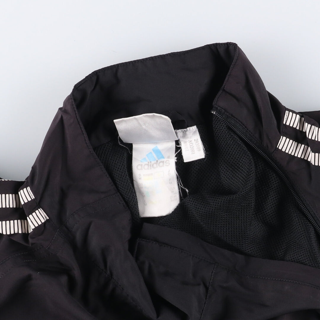 00'S Adidas Half Zip Warm Up Pullover Men's M unclear black type Vintage Second Hand