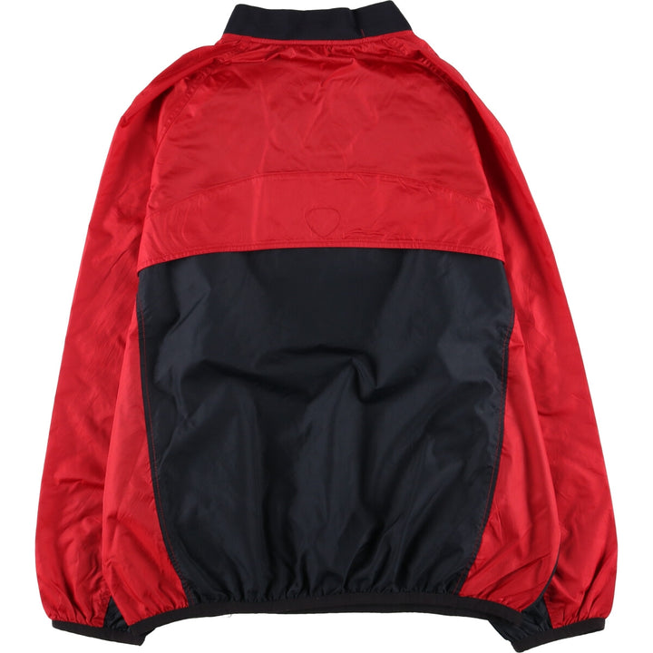 2000'S Nike V-neck nylon pullover, men's size M Nylon red type Vintage Second Hand