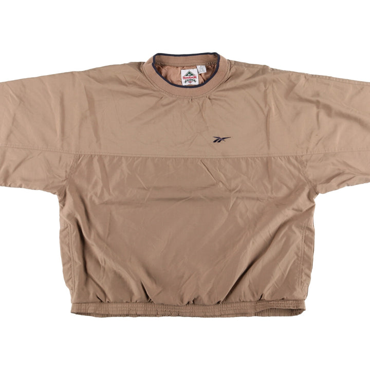 90'S Reebok Golf Warm-Up Pullover, Men's XL, Vintage unclear beige type brown Vintage Second Hand