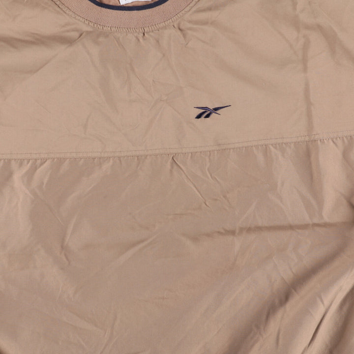90'S Reebok Golf Warm-Up Pullover, Men's XL, Vintage unclear beige type brown Vintage Second Hand