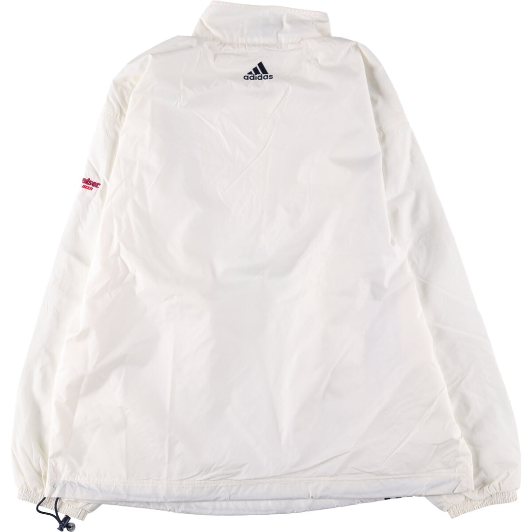 90'S Adidas France 98 FIFA World Cup Half Zip Nylon Pullover Men's XL Vintage Nylon white type Vintage Second Hand