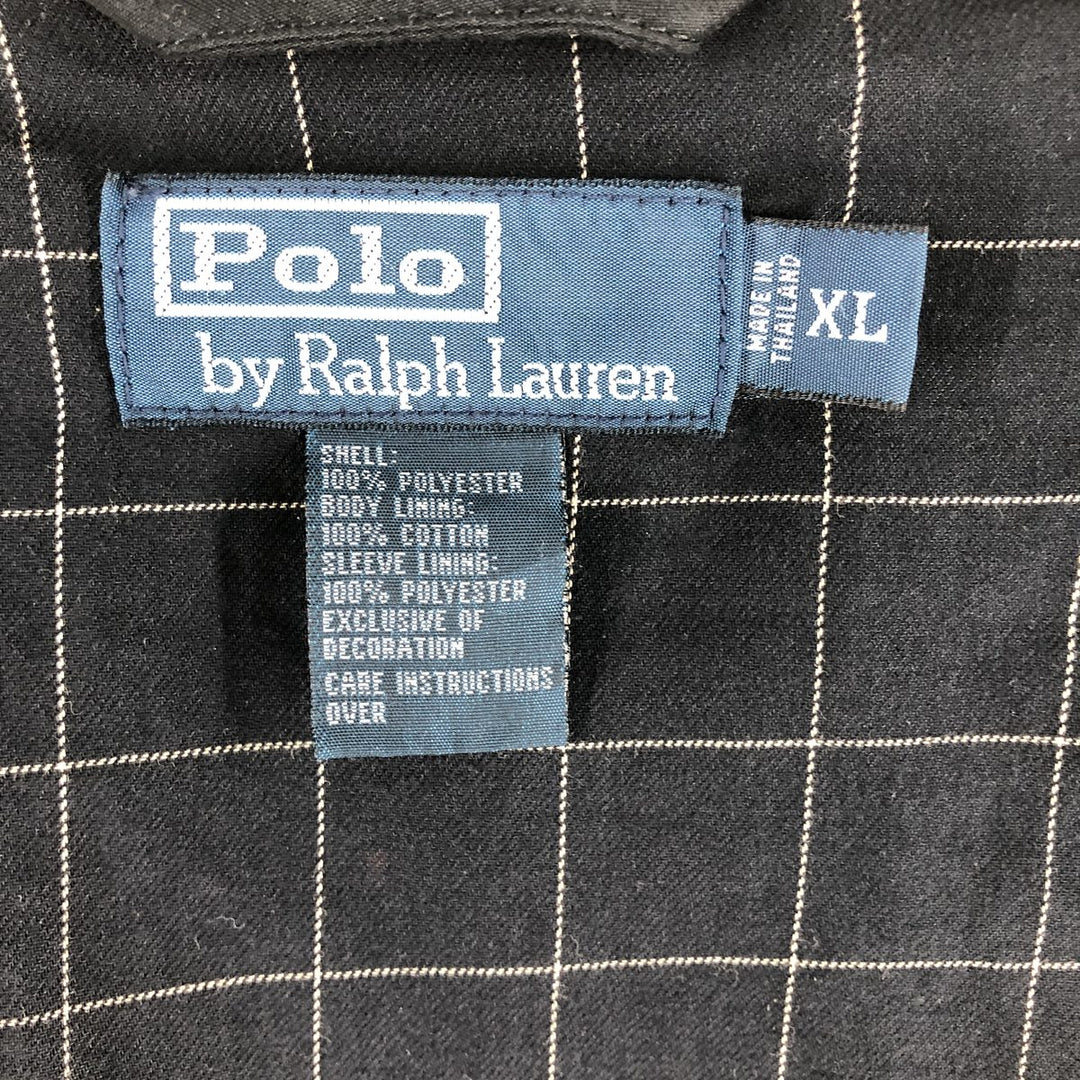 Ralph Lauren POLO by Ralph Lauren Swing Top Sports Jacket Men's XL polyester black type Vintage Second Hand