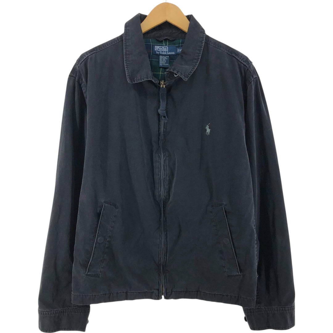 Ralph Lauren POLO by Ralph Lauren Swing Top Sports Jacket Men's XL cotton black type Vintage Second Hand