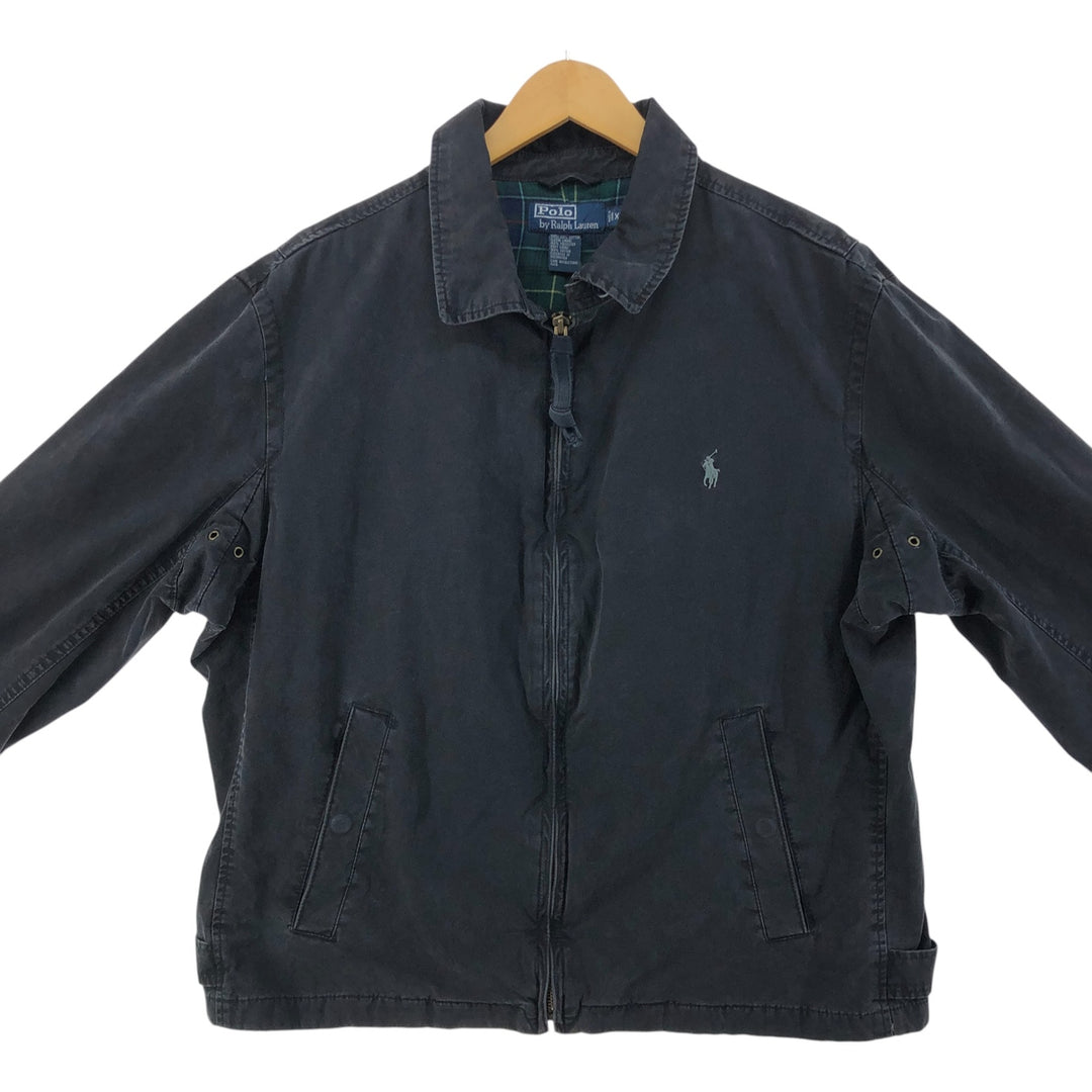 Ralph Lauren POLO by Ralph Lauren Swing Top Sports Jacket Men's XL cotton black type Vintage Second Hand