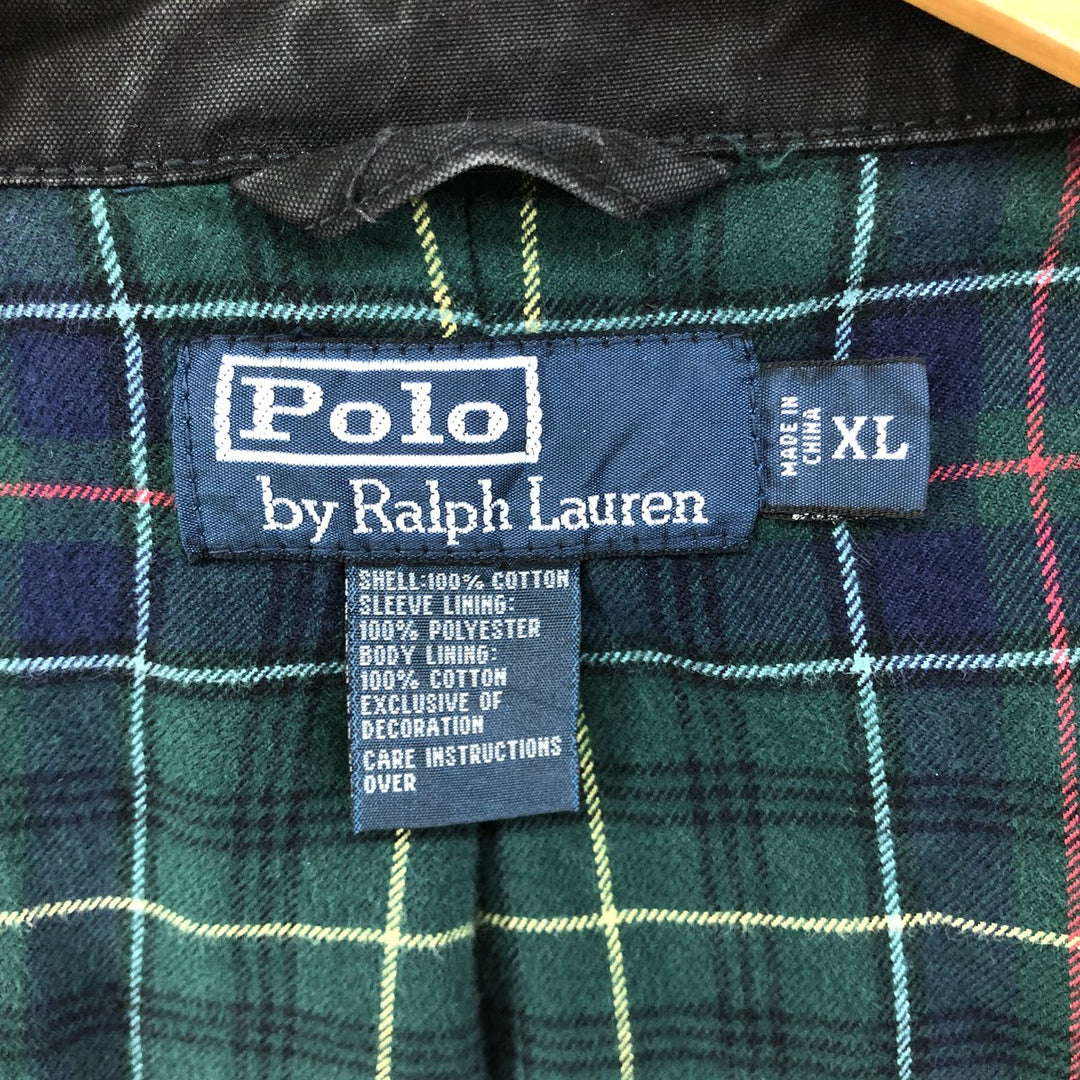 Ralph Lauren POLO by Ralph Lauren Swing Top Sports Jacket Men's XL cotton black type Vintage Second Hand