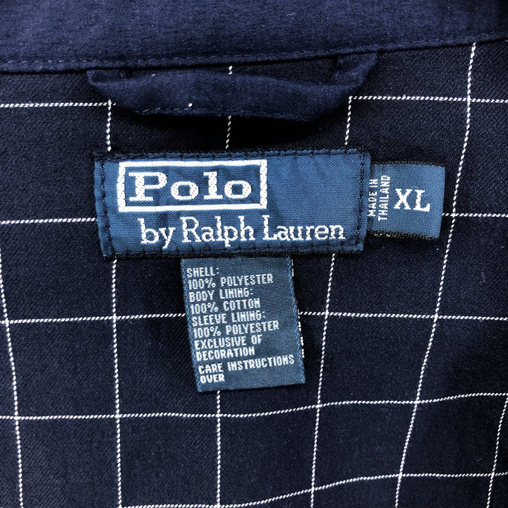 Ralph Lauren POLO by Ralph Lauren Swing Top Sports Jacket Men's XL polyester navy blue type Vintage Second Hand