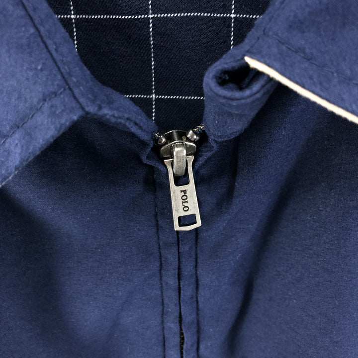 Ralph Lauren POLO by Ralph Lauren Swing Top Sports Jacket Men's XL polyester navy blue type Vintage Second Hand