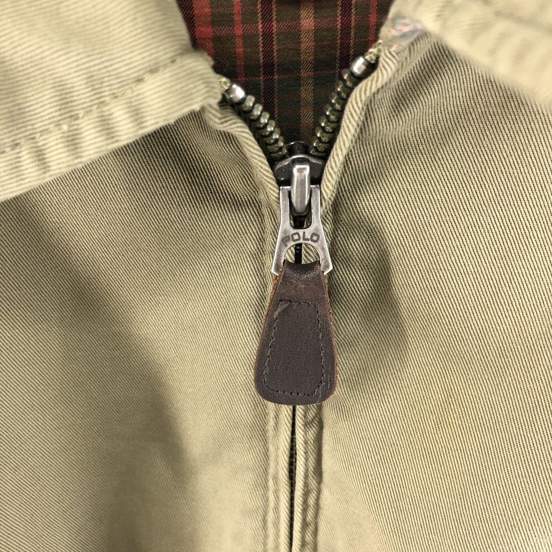 Ralph Lauren POLO by Ralph Lauren Swing Top Sports Jacket Men's M cotton Khaki type sage green Vintage Second Hand
