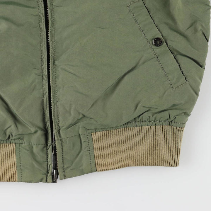 Civilian Alpha MA-1 Type Military Flight Jacket Men's M Size Nylon Khaki type Vintage Second Hand