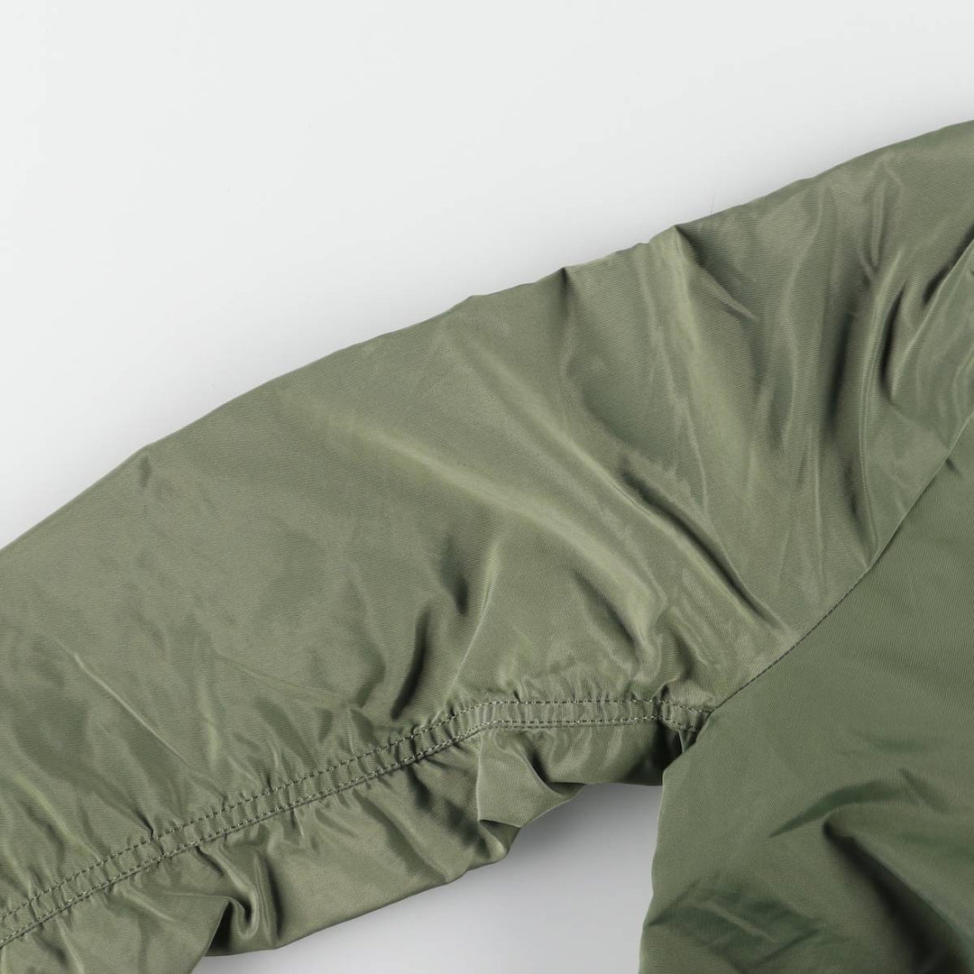 Civilian Alpha MA-1 Type Military Flight Jacket Men's M Size Nylon Khaki type Vintage Second Hand