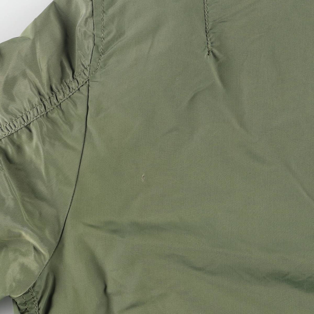 Civilian Alpha MA-1 Type Military Flight Jacket Men's M Size Nylon Khaki type Vintage Second Hand