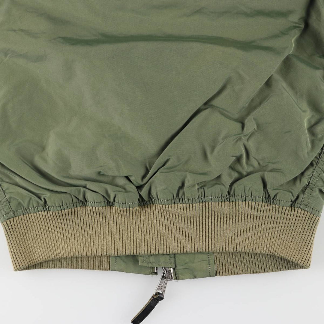 Civilian Alpha MA-1 Type Military Flight Jacket Men's M Size Nylon Khaki type Vintage Second Hand