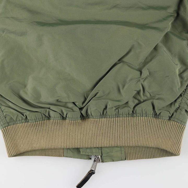 Civilian Alpha MA-1 Type Military Flight Jacket Men's M Size Nylon Khaki type Vintage Second Hand