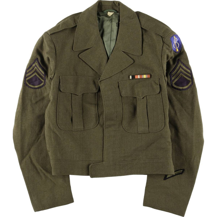 Ike Jacket Military Field Jacket 38 unclear Khaki type Vintage Second Hand