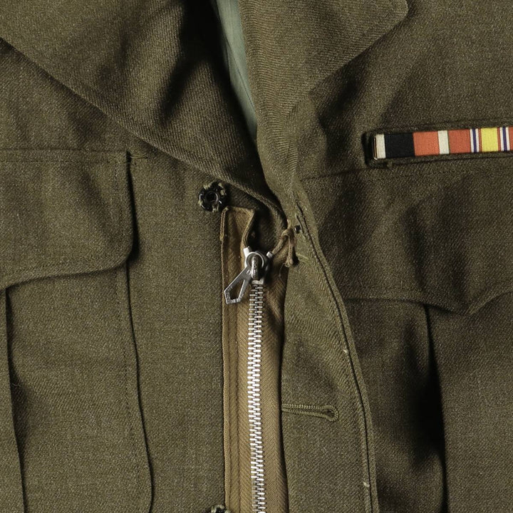 Ike Jacket Military Field Jacket 38 unclear Khaki type Vintage Second Hand
