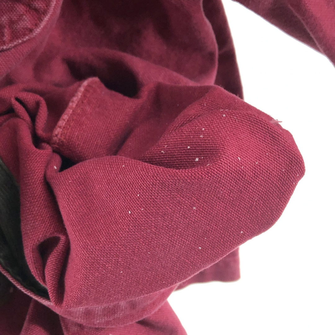 80'S LLBean Duck Hunting Jacket Made in USA Men's M Size Vintage cotton bordeaux Vintage Second Hand