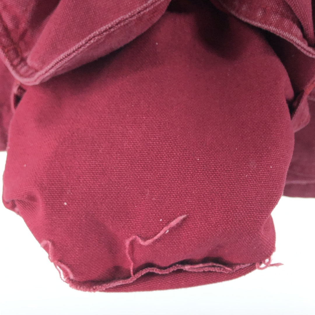 80'S LLBean Duck Hunting Jacket Made in USA Men's M Size Vintage cotton bordeaux Vintage Second Hand