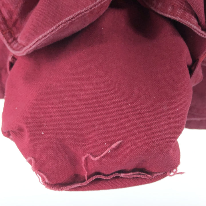 80'S LLBean Duck Hunting Jacket Made in USA Men's M Size Vintage cotton bordeaux Vintage Second Hand