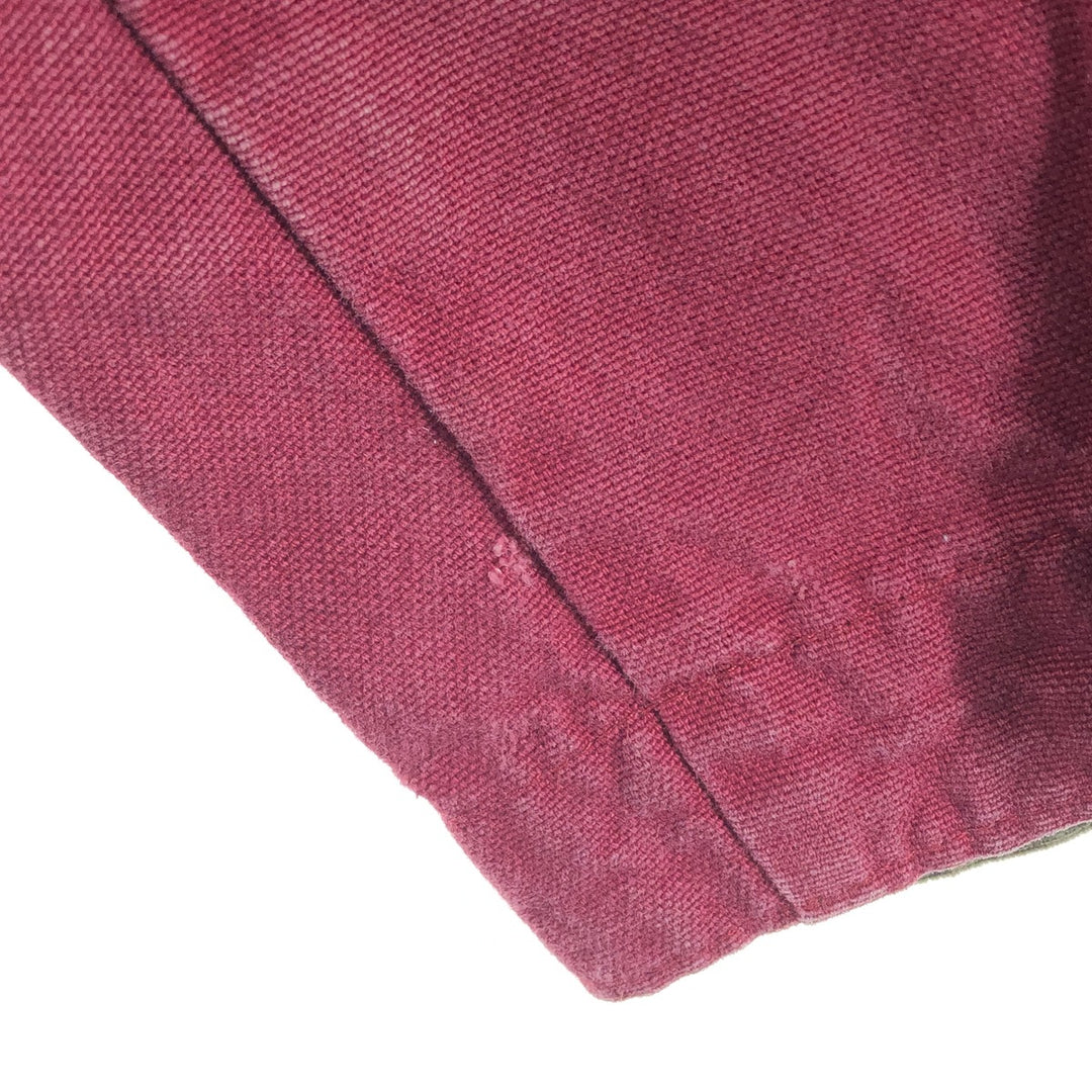 80'S LLBean Duck Hunting Jacket Made in USA Men's M Size Vintage cotton bordeaux Vintage Second Hand