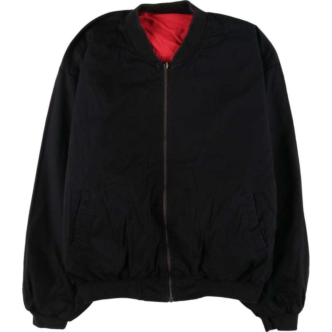 Marlboro reversible cotton blouson, men's XXL size, vintage cotton black type Vintage Second Hand