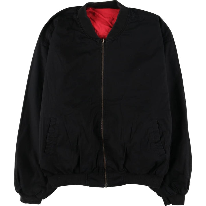 Marlboro reversible cotton blouson, men's XXL size, vintage cotton black type Vintage Second Hand