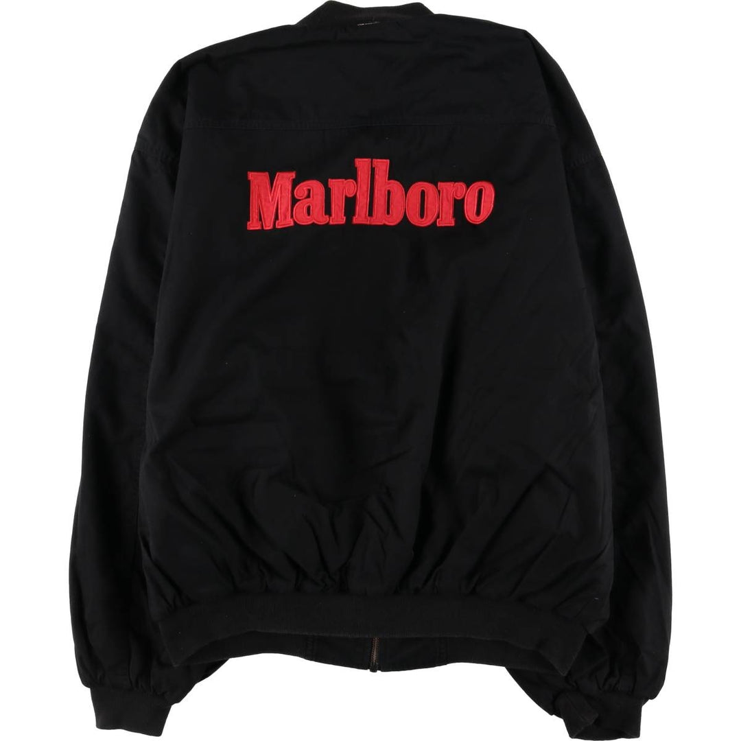 Marlboro reversible cotton blouson, men's XXL size, vintage cotton black type Vintage Second Hand