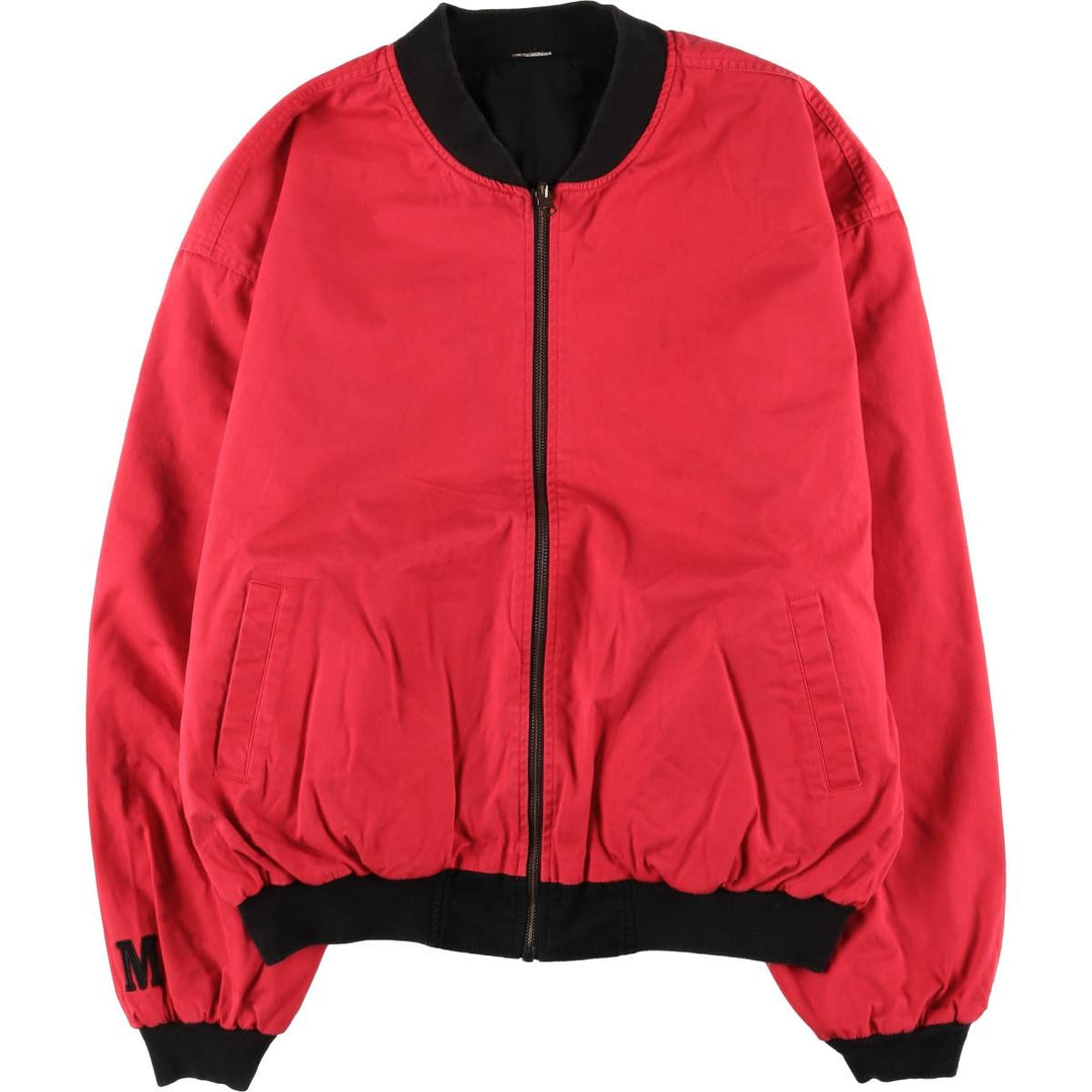 Marlboro reversible cotton blouson, men's XXL size, vintage cotton black type Vintage Second Hand