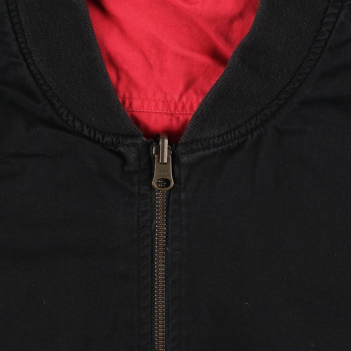 Marlboro reversible cotton blouson, men's XXL size, vintage cotton black type Vintage Second Hand