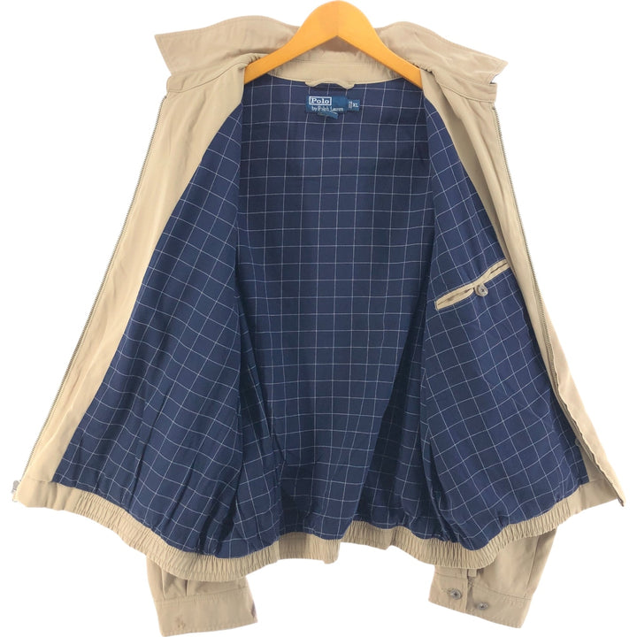 Ralph Lauren POLO by Ralph Lauren Swing Top Sports Jacket Men's XL polyester Beige type Vintage Second Hand