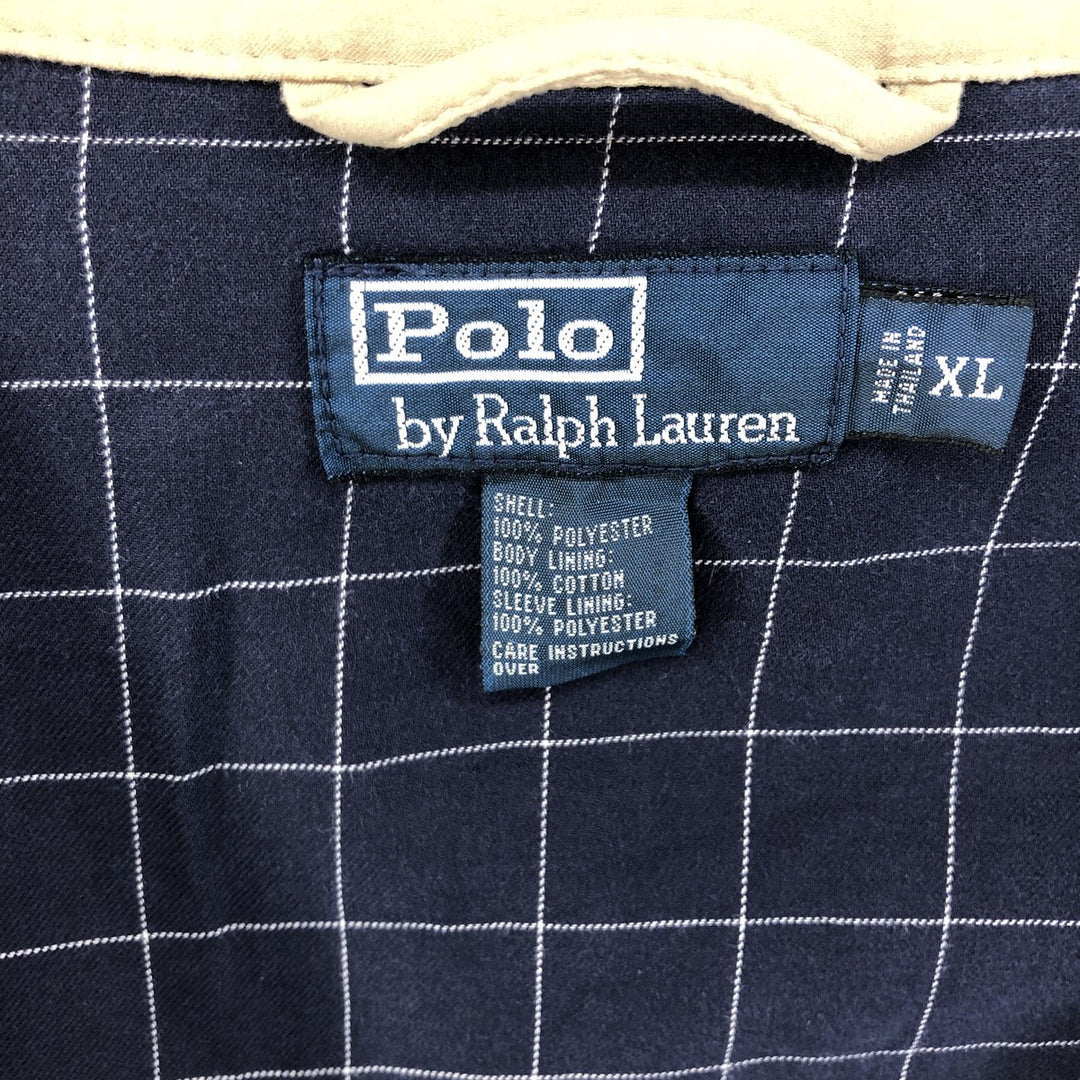 Ralph Lauren POLO by Ralph Lauren Swing Top Sports Jacket Men's XL polyester Beige type Vintage Second Hand