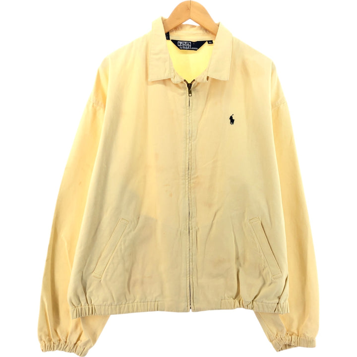 Ralph Lauren POLO by Ralph Lauren Swing Top Sports Jacket Men's XL cotton yellow type Vintage Second Hand