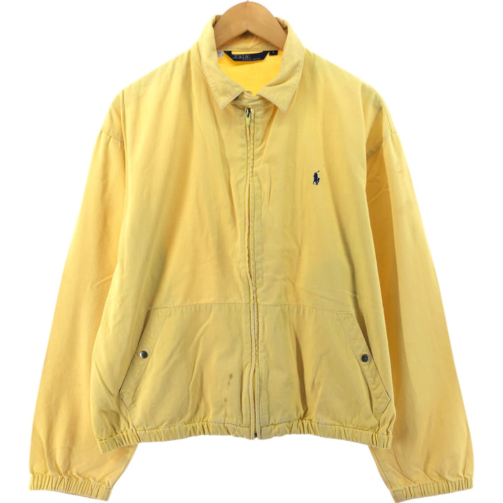 90'S Ralph Lauren POLO by Ralph Lauren swing top sports jacket, men's size L, vintage unclear yellow type Vintage Second Hand