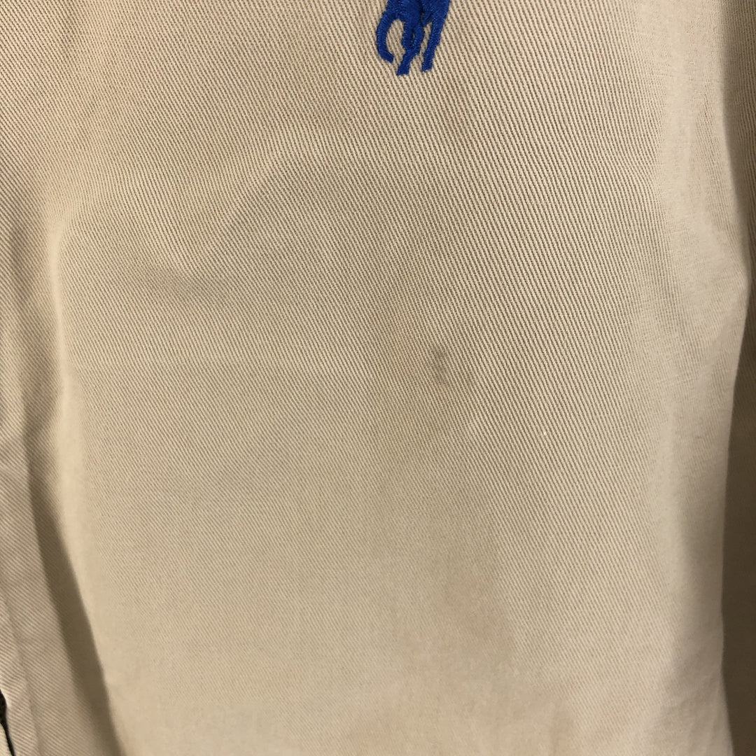 Ralph Lauren POLO by Ralph Lauren Swing Top Sports Jacket Men's L size cotton Beige type Vintage Second Hand