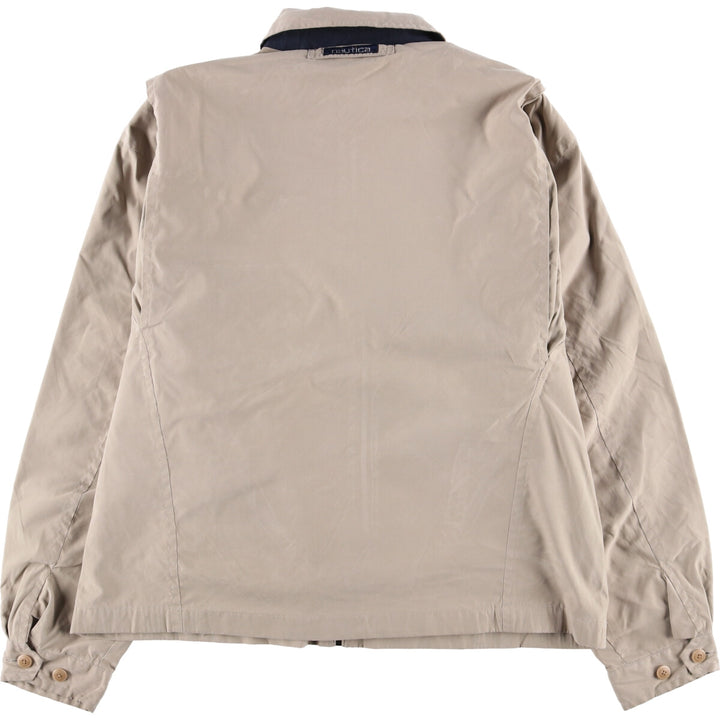 90'S NAUTICA swing top sports jacket, men's XL size, vintage polyester Beige type Vintage Second Hand