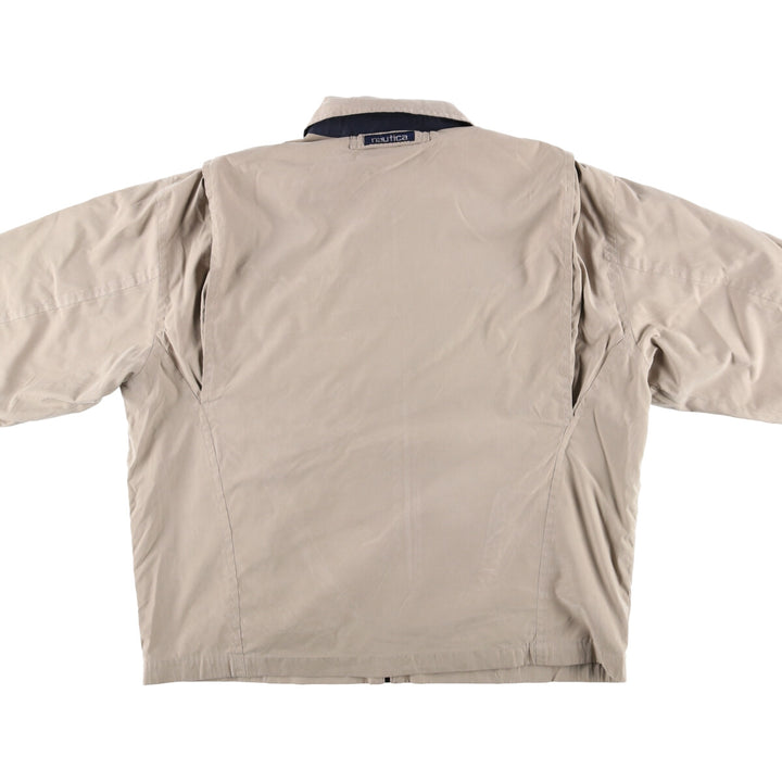 90'S NAUTICA swing top sports jacket, men's XL size, vintage polyester Beige type Vintage Second Hand
