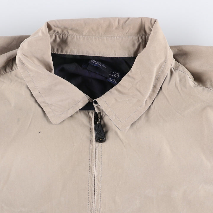 90'S NAUTICA swing top sports jacket, men's XL size, vintage polyester Beige type Vintage Second Hand