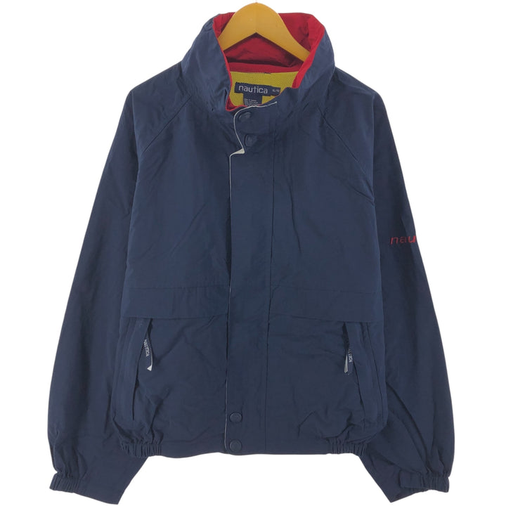 90'S NAUTICA sailing jacket, men's XL size Nylon navy blue type Vintage Second Hand