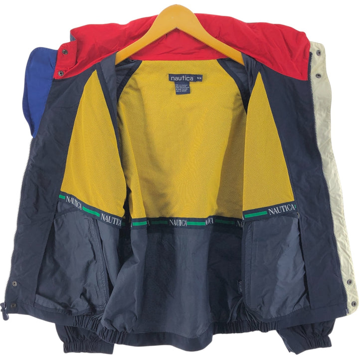 90'S NAUTICA sailing jacket, men's size M Nylon navy blue type Vintage Second Hand
